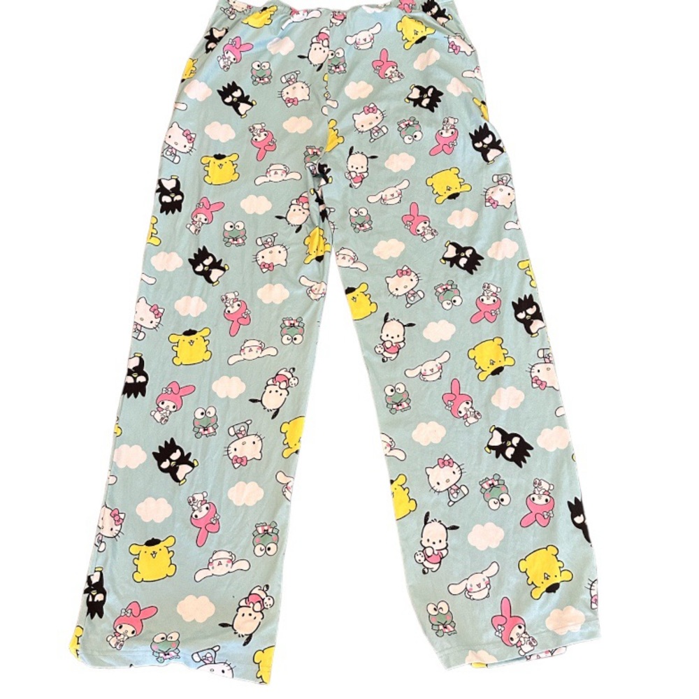 Sanrio Hello Kitty & Friends MENS SLEEP PAJAMAS PANTS 2XL Badtz-Maru Cinnamoroll
